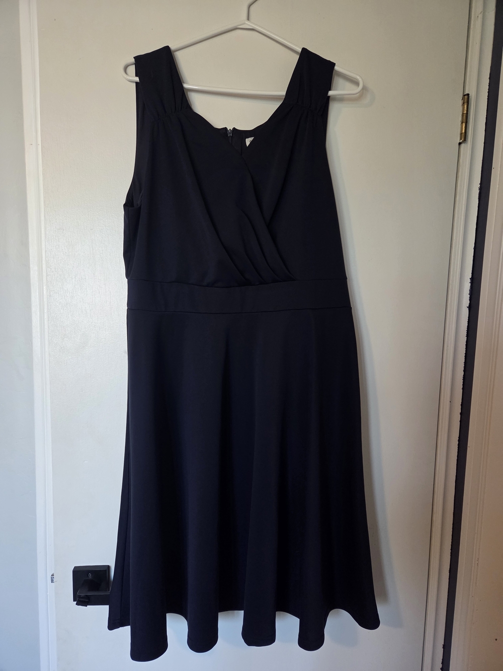 Grace Karin Navy Sleeveless Wrap-Style Midi Dress